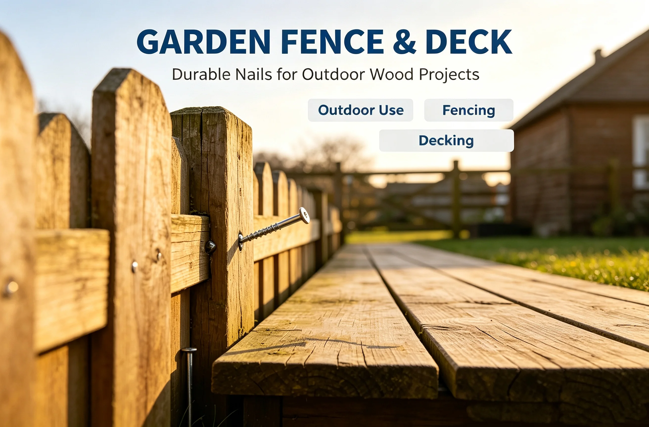 Durable Fasteners for Garden Fence & Building 